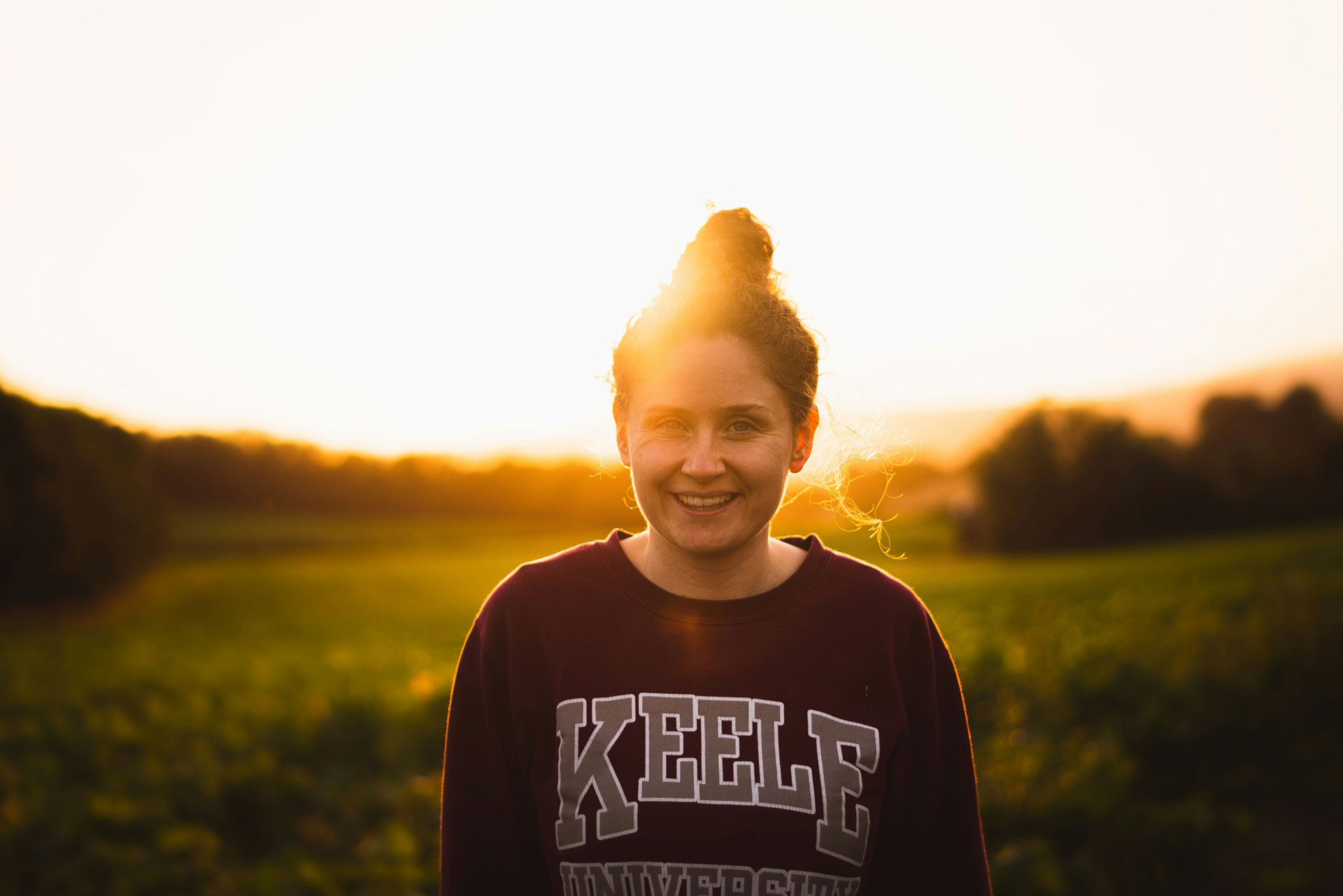 College sweatshirt